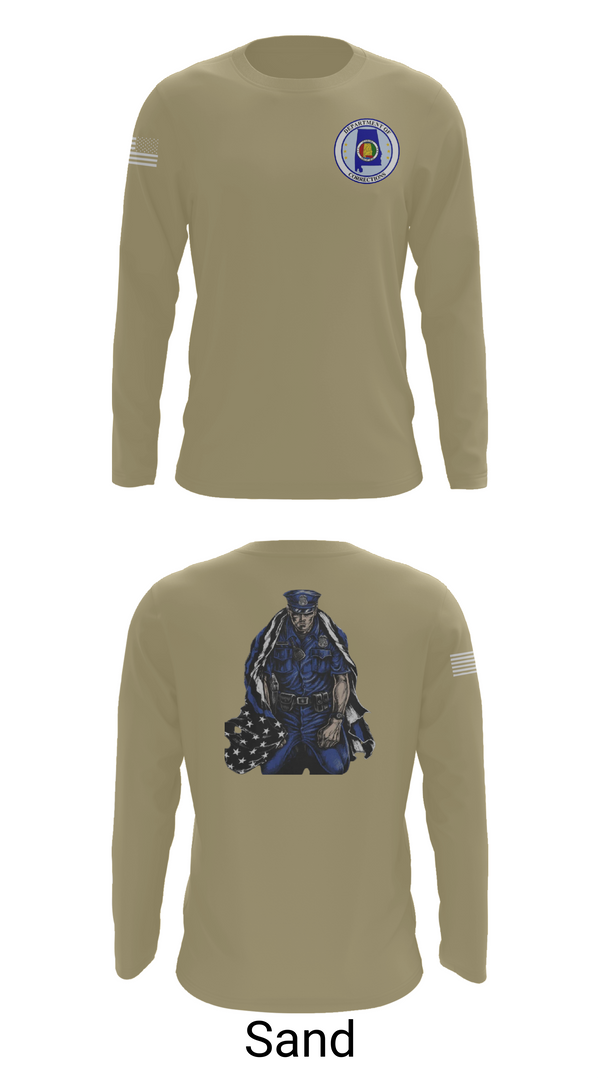 Long Sleeve Performance Shirt, Alabama Department of Corrections, Police, Teamtime, Team time, sublimation, custom sports apparel, team uniforms, spirit wear, spiritwear, sports uniforms, custom shirts, team store, custom team store, fundraiser sports, apparel fundraiser