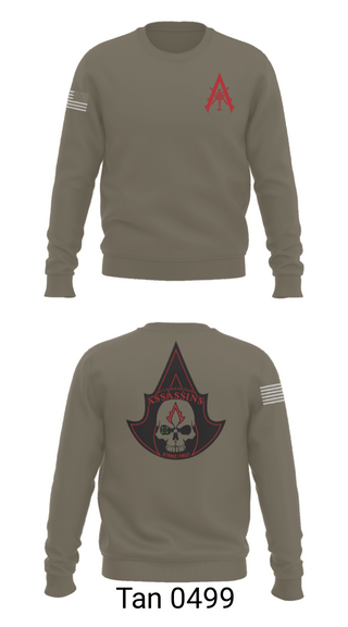 Crew Neck Sweatshirt, A Co. 1-3 AB, Army, Teamtime, Team time, sublimation, custom sports apparel, team uniforms, spirit wear, spiritwear, sports uniforms, custom shirts, team store, custom team store, fundraiser sports, apparel fundraiser