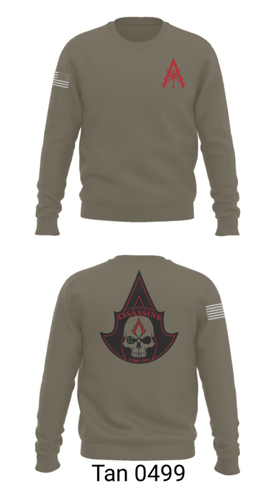 A Co. 1-3 AB 9856173 Crew Neck Sweatshirt - 65