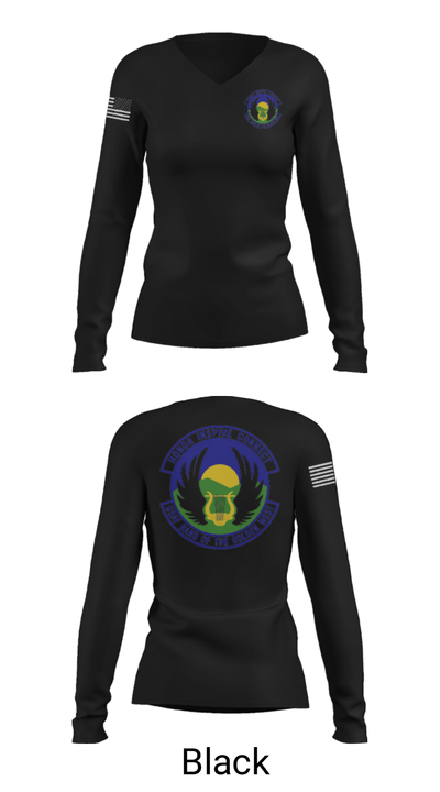 USAF Band of the Golden West 2568323 Women's Long Sleeve V-neck Shirt - 23