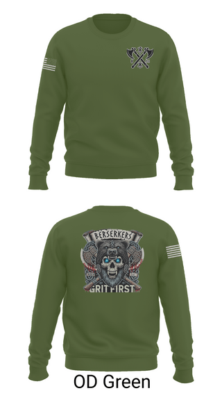 Crew Neck Sweatshirt, Baker 3-509th 3rd Plt 1st squad, Army, Teamtime, Team time, sublimation, custom sports apparel, team uniforms, spirit wear, spiritwear, sports uniforms, custom shirts, team store, custom team store, fundraiser sports, apparel fundraiser