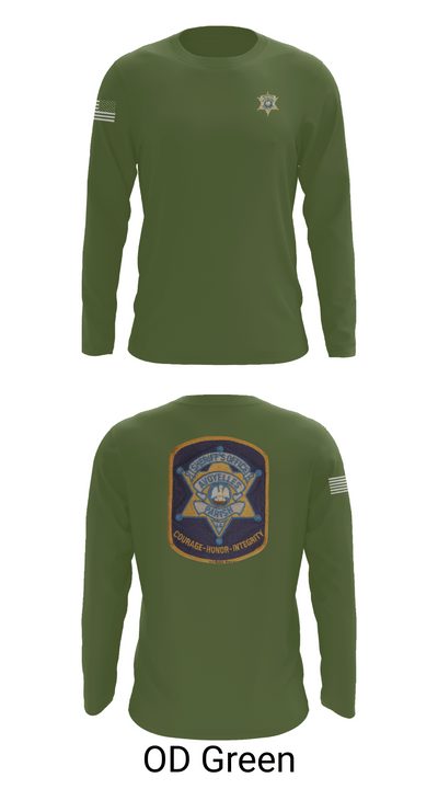 Criminal Investigation 3938601 Long Sleeve Performance Shirt 44