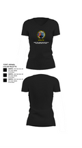 MARDET Fort Leonard Wood Basic Military Police School House (FLW) INIWIC 59611156 Women's Short Sleeve V-neck Shirt - 23