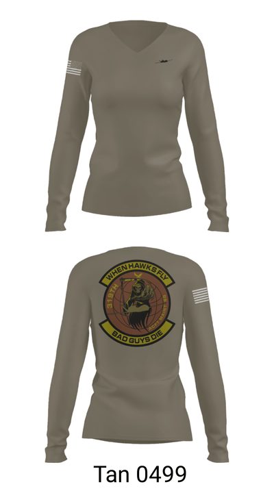 319th Maintenance Squadron 60744056 Women's Long Sleeve V-neck Shirt - 77