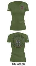 1-169th E Company 39061427 Women's Short Sleeve V-neck Shirt - 46