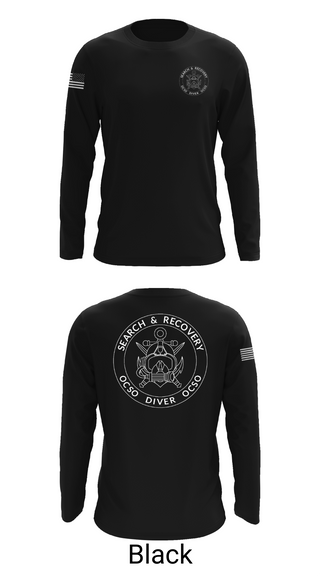 Long Sleeve Performance Shirt, Underwater Search & Recovery Team, Police, Teamtime, Team time, sublimation, custom sports apparel, team uniforms, spirit wear, spiritwear, sports uniforms, custom shirts, team store, custom team store, fundraiser sports, apparel fundraiser