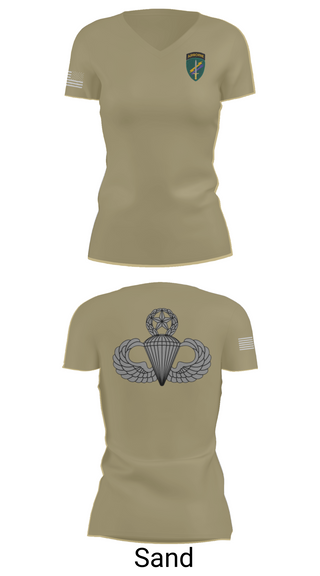 Womens Short Sleeve Vneck Shirt, Charlie “Chaos” Company, , Teamtime, Team time, sublimation, custom sports apparel, team uniforms, spirit wear, spiritwear, sports uniforms, custom shirts, team store, custom team store, fundraiser sports, apparel fundraiser