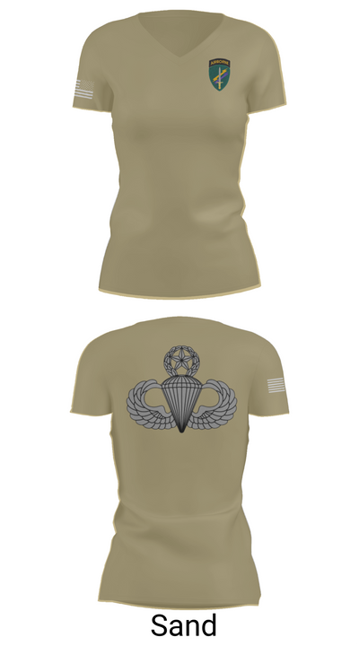 Charlie “Chaos” Company 47870658 Women's Short Sleeve V-neck Shirt - 88