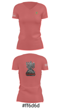 1/623rd FAR 72334612 Women's Short Sleeve V-neck Shirt - 4