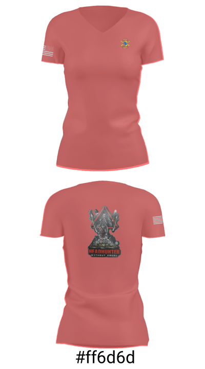 1/623rd FAR 72334612 Women's Short Sleeve V-neck Shirt - 4