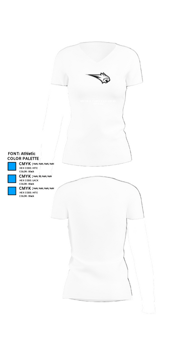 Western Plains High School Football 50585317 Women's Short Sleeve V-neck Shirt - 18