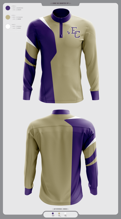 East Coweta High School Wrestling 50868332 Quarter Zip Jacket - 2