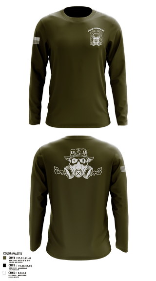 Long Sleeve Performance Polo, Field Company, Marines, Teamtime, Team time, sublimation, custom sports apparel, team uniforms, spirit wear, spiritwear, sports uniforms, custom shirts, team store, custom team store, fundraiser sports, apparel fundraiser