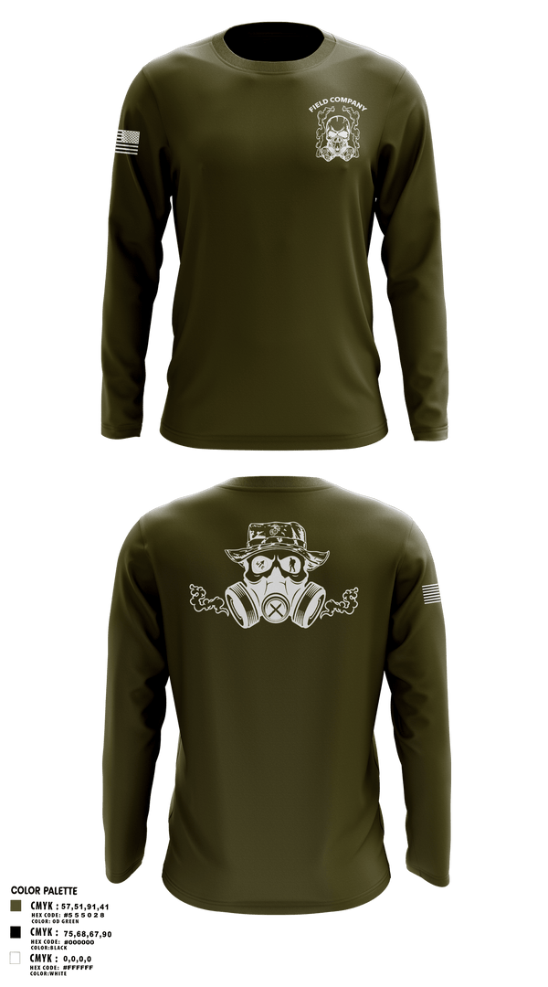 Long Sleeve Performance Polo, Field Company, Marines, Teamtime, Team time, sublimation, custom sports apparel, team uniforms, spirit wear, spiritwear, sports uniforms, custom shirts, team store, custom team store, fundraiser sports, apparel fundraiser