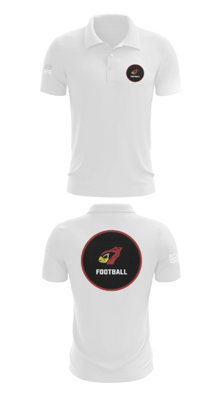 Short Sleeve Performance Polo, Del valle cardinals, Football, Teamtime, Team time, sublimation, custom sports apparel, team uniforms, spirit wear, spiritwear, sports uniforms, custom shirts, team store, custom team store, fundraiser sports, apparel fundraiser