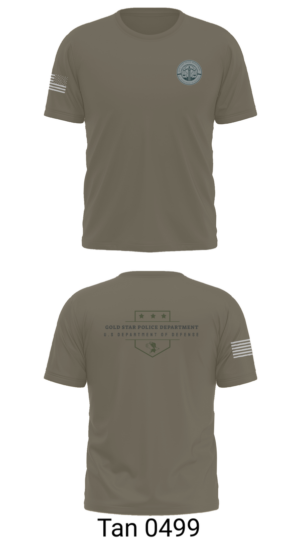 Short Sleeve Performance Shirt, GOLD STAR POLICE DEPARTMENT, , Teamtime, Team time, sublimation, custom sports apparel, team uniforms, spirit wear, spiritwear, sports uniforms, custom shirts, team store, custom team store, fundraiser sports, apparel fundraiser