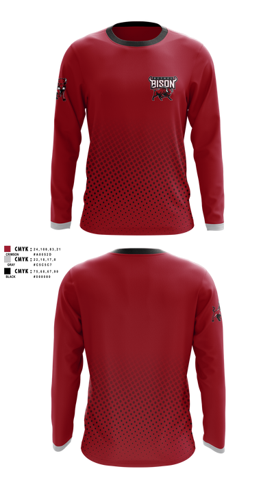 Bethel high school LAX 55721530 Long Sleeve Performance Shirt 1
