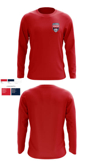 Long Sleeve Performance Shirt, Elkhorn Athletic Association, Men's Soccer, Teamtime, Team time, sublimation, custom sports apparel, team uniforms, spirit wear, spiritwear, sports uniforms, custom shirts, team store, custom team store, fundraiser sports, apparel fundraiser