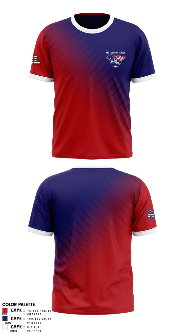 Short Sleeve Performance Shirt, Red Land High School Cheer, Cheer, Teamtime, Team time, sublimation, custom sports apparel, team uniforms, spirit wear, spiritwear, sports uniforms, custom shirts, team store, custom team store, fundraiser sports, apparel fundraiser