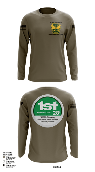 Long Sleeve Performance Shirt, 28th MP Company, National Guard, Teamtime, Team time, sublimation, custom sports apparel, team uniforms, spirit wear, spiritwear, sports uniforms, custom shirts, team store, custom team store, fundraiser sports, apparel fundraiser