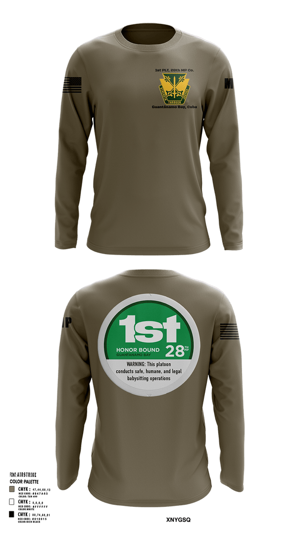 Long Sleeve Performance Shirt, 28th MP Company, National Guard, Teamtime, Team time, sublimation, custom sports apparel, team uniforms, spirit wear, spiritwear, sports uniforms, custom shirts, team store, custom team store, fundraiser sports, apparel fundraiser