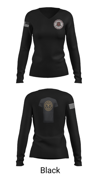 Womens Long Sleeve Vneck Shirt, BOLC 187TH, Army, Teamtime, Team time, sublimation, custom sports apparel, team uniforms, spirit wear, spiritwear, sports uniforms, custom shirts, team store, custom team store, fundraiser sports, apparel fundraiser