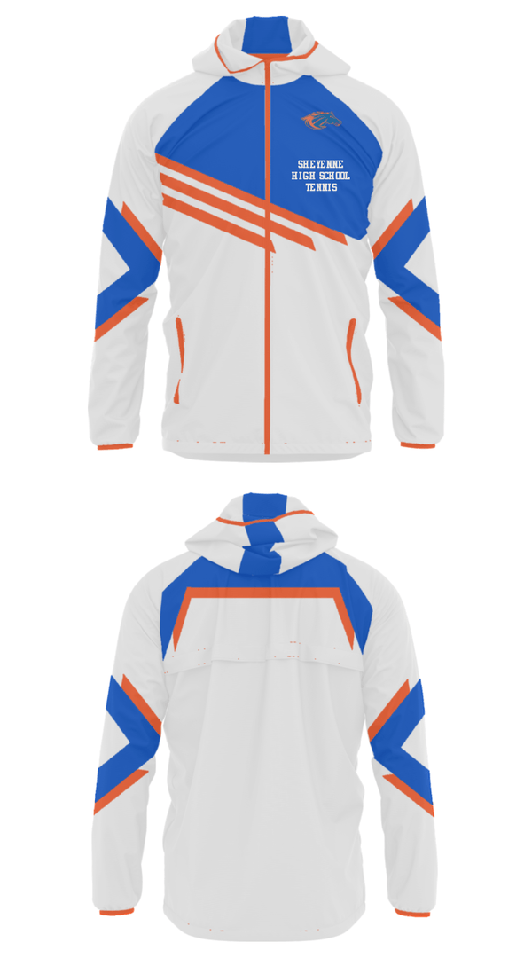 Windbreaker, Sheyenne High School Tennis, Tennis, Teamtime, Team time, sublimation, custom sports apparel, team uniforms, spirit wear, spiritwear, sports uniforms, custom shirts, team store, custom team store, fundraiser sports, apparel fundraiser
