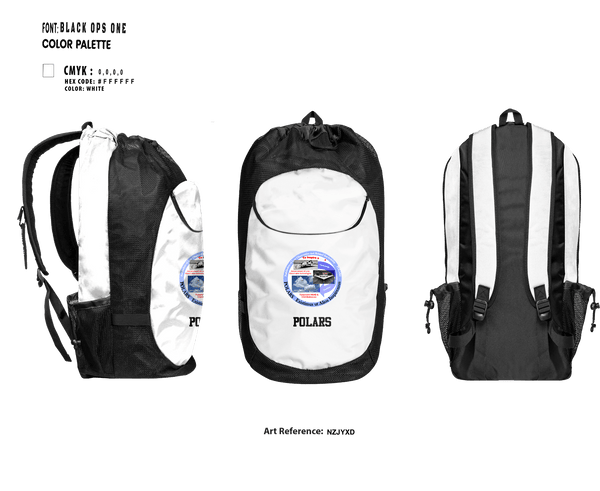 Gear Bag, POLARS, Air Force, Teamtime, Team time, sublimation, custom sports apparel, team uniforms, spirit wear, spiritwear, sports uniforms, custom shirts, team store, custom team store, fundraiser sports, apparel fundraiser