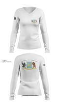 250th Military Intelligence Battalion 60521308 Women's Long Sleeve V-neck Shirt - 1