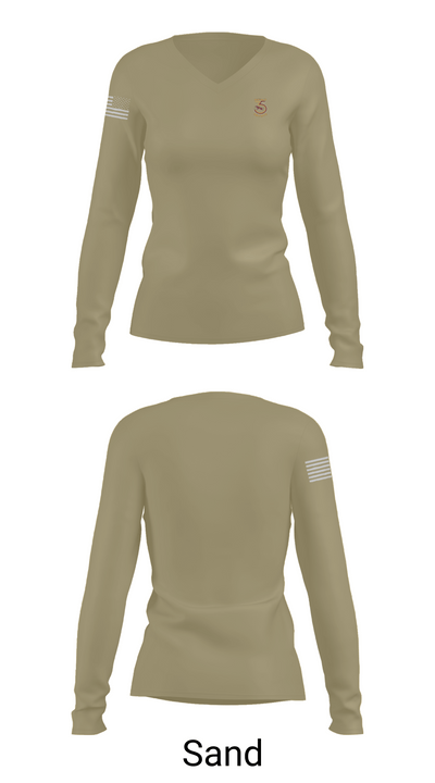 355th MCT 56775137 Women's Long Sleeve V-neck Shirt - 97