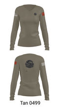VAQ-131 90962102 Women's Long Sleeve V-neck Shirt - 73