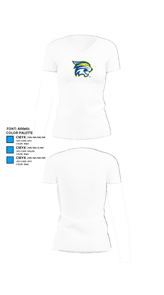 Womens Short Sleeve Vneck Shirt, Donelson Christian Academy Soccer, Men's Soccer, Teamtime, Team time, sublimation, custom sports apparel, team uniforms, spirit wear, spiritwear, sports uniforms, custom shirts, team store, custom team store, fundraiser sports, apparel fundraiser