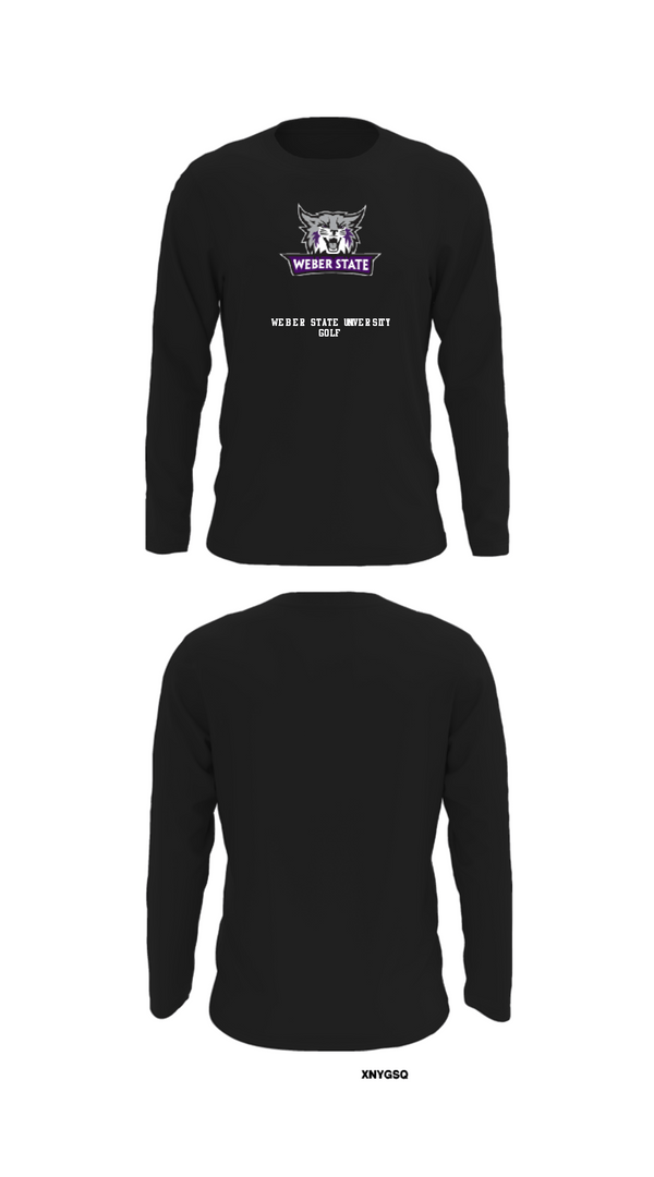 Long Sleeve Performance Shirt, Weber State University Golf, Golf, Teamtime, Team time, sublimation, custom sports apparel, team uniforms, spirit wear, spiritwear, sports uniforms, custom shirts, team store, custom team store, fundraiser sports, apparel fundraiser