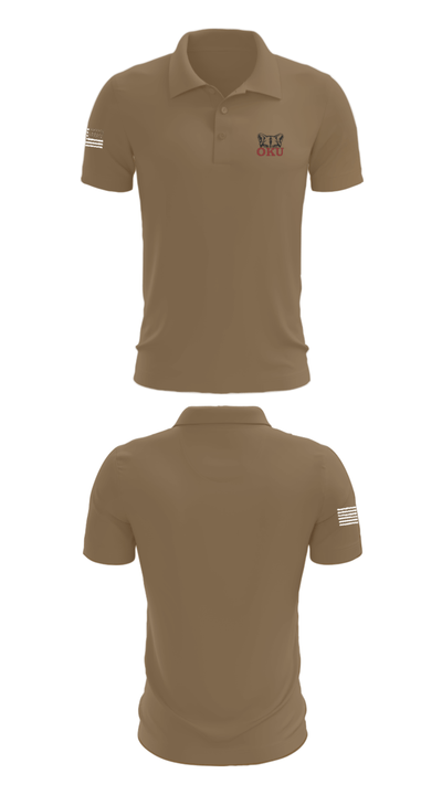 Oklahoma Union Senior High School Cheer 23375182 Short Sleeve Performance Polo - 3