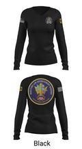 MARITIME ENFORCEMENT SPECIALIST 64321934 Women's Long Sleeve V-neck Shirt - 35
