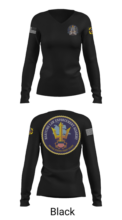 MARITIME ENFORCEMENT SPECIALIST 64321934 Women's Long Sleeve V-neck Shirt - 35