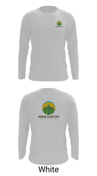 Long Sleeve Performance Shirt, M&M Santos Outdoor Services, , Teamtime, Team time, sublimation, custom sports apparel, team uniforms, spirit wear, spiritwear, sports uniforms, custom shirts, team store, custom team store, fundraiser sports, apparel fundraiser
