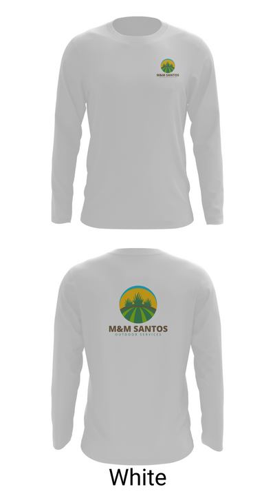 M&M Santos Outdoor Services 89521687 Long Sleeve Performance Shirt 7