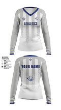 Thornton Middle School 78046273 Women's Long Sleeve V-neck Shirt - 3