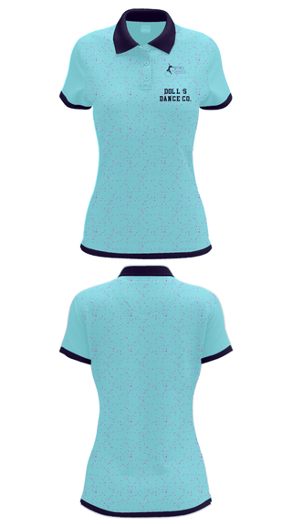 Women's Short Sleeve Performance Polo, Doll’s Dance Co., , Teamtime, Team time, sublimation, custom sports apparel, team uniforms, spirit wear, spiritwear, sports uniforms, custom shirts, team store, custom team store, fundraiser sports, apparel fundraiser