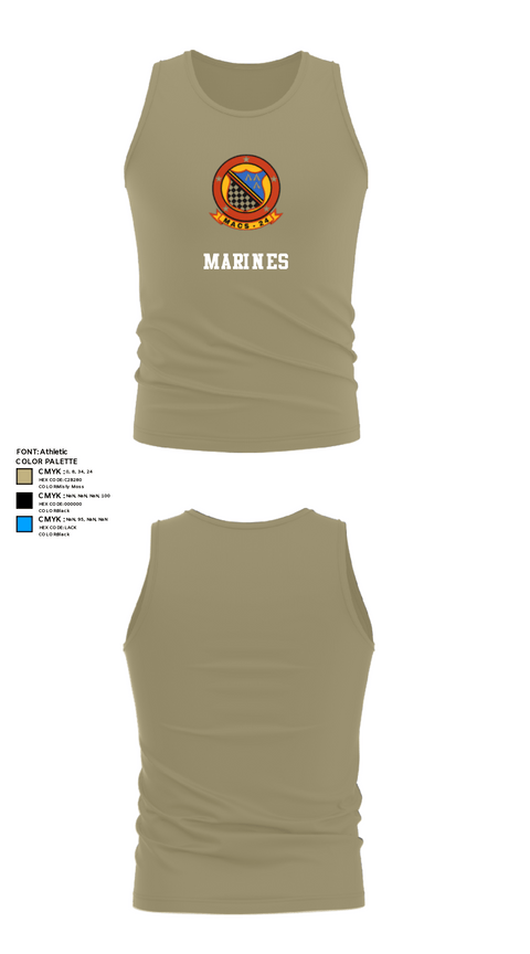 Tank Top, MACS 24 ATC Detachment A, Marines, Teamtime, Team time, sublimation, custom sports apparel, team uniforms, spirit wear, spiritwear, sports uniforms, custom shirts, team store, custom team store, fundraiser sports, apparel fundraiser
