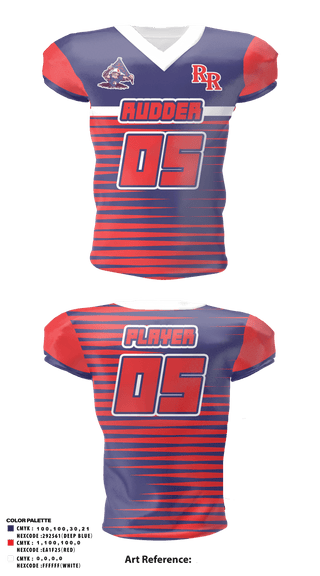 Football Jersey, Rudder Middle School Soccer, Men's Soccer, Teamtime, Team time, sublimation, custom sports apparel, team uniforms, spirit wear, spiritwear, sports uniforms, custom shirts, team store, custom team store, fundraiser sports, apparel fundraiser