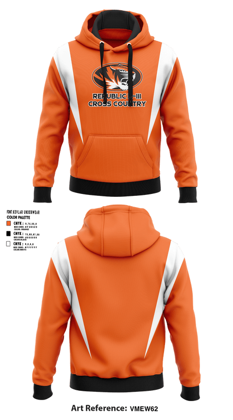 Hoodie, Republic R-III High School Cross Country, Cross Country, Teamtime, Team time, sublimation, custom sports apparel, team uniforms, spirit wear, spiritwear, sports uniforms, custom shirts, team store, custom team store, fundraiser sports, apparel fundraiser