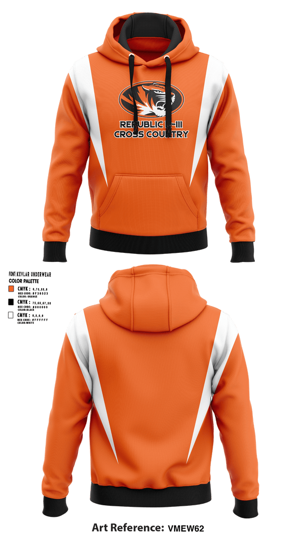 Hoodie, Republic R-III High School Cross Country, Cross Country, Teamtime, Team time, sublimation, custom sports apparel, team uniforms, spirit wear, spiritwear, sports uniforms, custom shirts, team store, custom team store, fundraiser sports, apparel fundraiser