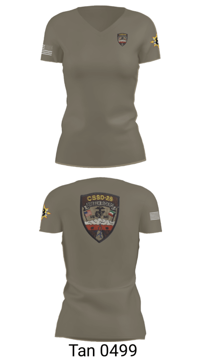 CSSD 28 45514378 Women's Short Sleeve V-neck Shirt - 68