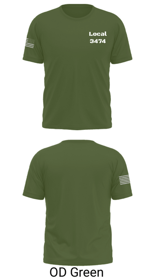 Old School Cotton Feel Shirt, Local 3474, Fire Department, Teamtime, Team time, sublimation, custom sports apparel, team uniforms, spirit wear, spiritwear, sports uniforms, custom shirts, team store, custom team store, fundraiser sports, apparel fundraiser