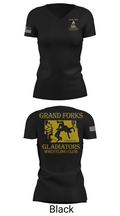 Gladiators Wrestling Club 89739308 Women's Short Sleeve V-neck Shirt - 38