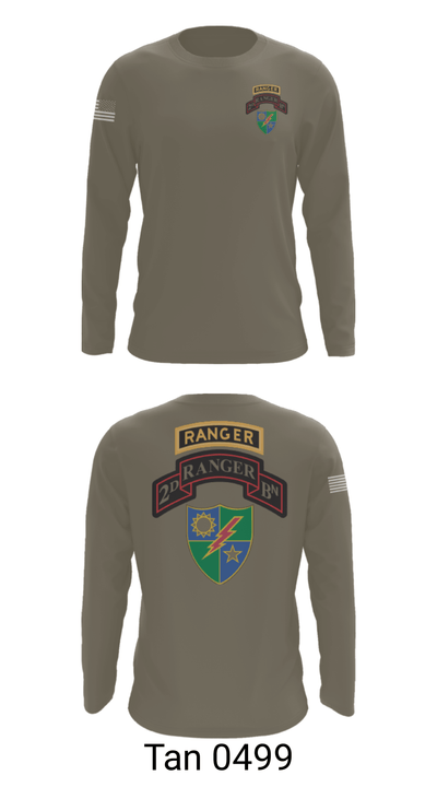 2nd Battalion 75th Ranger Regiment 36081201 Long Sleeve Performance Shirt - 66