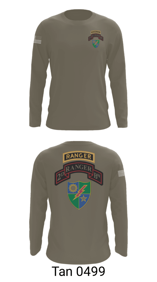 Long Sleeve Performance Shirt, 2nd Battalion 75th Ranger Regiment, , Teamtime, Team time, sublimation, custom sports apparel, team uniforms, spirit wear, spiritwear, sports uniforms, custom shirts, team store, custom team store, fundraiser sports, apparel fundraiser