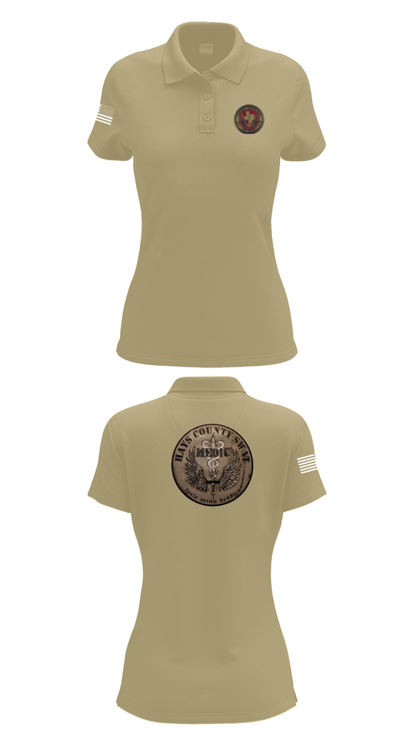 Womens Short Sleeve Performance Polo, Hays County SWAT, Police, Teamtime, Team time, sublimation, custom sports apparel, team uniforms, spirit wear, spiritwear, sports uniforms, custom shirts, team store, custom team store, fundraiser sports, apparel fundraiser